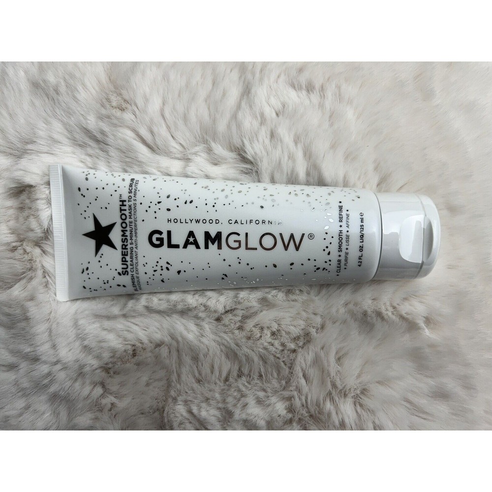 GLAMGLOW Supersmooth Blemish‎ Clearing 5-Minute Mask to Scrub 4.2oz - New